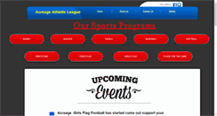 Desktop Screenshot of acreageathleticleague.org