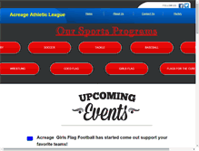 Tablet Screenshot of acreageathleticleague.org